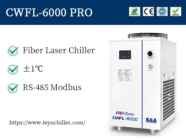 Closed loop laser chiller for 6kw fiber laser cutting and welding machine